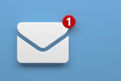 Symbol einer eingegangenen E-Mail, um einen Beitrag zu Outlook Alternativen zu bebildern